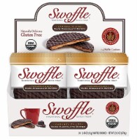 Swoffle  Organic Waffle Cookie Stroopwafel Gluten Free   Dark Chocolate Dipped