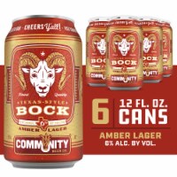 Community Beer Co.® Texas-Style Bock Craft Beer Cans Perspective: Main