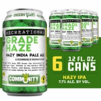 Community Beer Co. Recreational Grade Haze IPA Craft Beer Perspective: Main