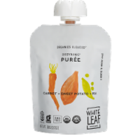 White Leaf Organic Biodynamic® Baby Food Carrot Sweet Potato & Pea Pouch Perspective: Main