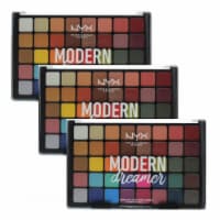 NYX Professional Makeup Modern Dreamer Shadow Palette (40 Shades x 0.03oz) 1.2oz/40g (3 Pack)