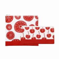 Lunchskins Reusable Sandwich and Snack Bags - Red/White