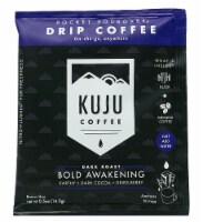 Kuju Coffee Pocket Pourover Dark Roast Bold Awakening Single Serve Drip Coffee Perspective: Main