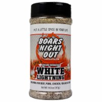 Boars Night Out Spicy White Lightning Bottle Award Winning Seasoning Perspective: Main