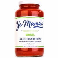 Yo Mama’s® Basil Tomato Pasta Sauce Perspective: Main