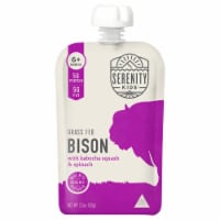 Serenity Kids Grass Fed Bison with Organic Kabocha Squash & Spinach Pouch, 3.5oz