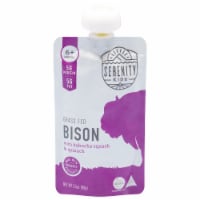 Serenity Kids Grass Fed Bison with Organic Kabocha Squash & Spinach Pouch, 3.5oz Perspective: Main