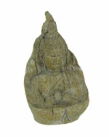Ancient Stone Finish Buddha Indoor/Outdoor Tealight Candle Holder Statue