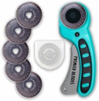 Premier Blades 45mm Rotary Cutter Tool (5 Extra Blades Included) Ergonomic Soft Handle