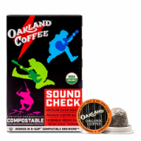 Oakland Coffee Soundcheck Organic Dark Roast Single Serve Cups