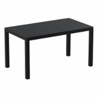 Compamia Ares 55  Resin Patio Dining Table in Black