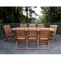 International Home Miami BT GRAND EXT. Amazonia Milano Grand Extendable Table Set