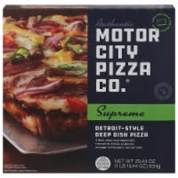 Motor City Pizza Co. Supreme Detroit-Style Deep Dish Frozen Pizza Perspective: Main