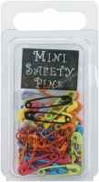 Mini Painted Safety Pins .75  50/Pkg-Tropical