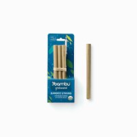 Reusable Short Bamboo Straws, set of 6