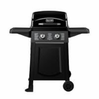 Dyna-Glo 2-Burner Black 20,000 BTU Open Cart LP Gas Grill DGB300CNP Perspective: Main