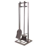 GHP Group DGLFA311TL Pleasant Hearth Asteria Fireplace Tool Set, Brown