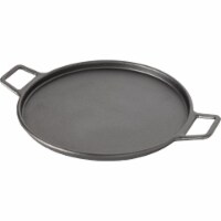 Chef Pomodoro Cast Iron Pizza Pan, 12 Inch Pre-Seasoned Skillet