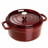 Staub Cast Iron 5.5-qt Round Cocotte - Grenadine