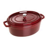 Staub Cast Iron 7-qt Oval Cocotte - Grenadine