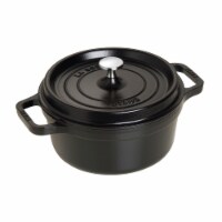 Staub Cast Iron 2.75-qt Round Cocotte - Matte Black