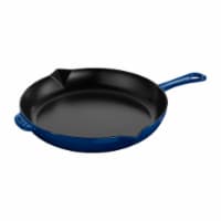 Staub Cast Iron 12-inch Fry Pan - Dark Blue