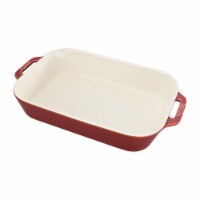 Staub Ceramic 13-inch x 9-inch Rectangular Baking Dish - Rustic Red
