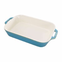 Staub Ceramic 13-inch x 9-inch Rectangular Baking Dish - Rustic Turquoise