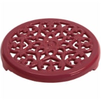 Staub Cast Iron 9-inch Round Lilly Trivet - Grenadine