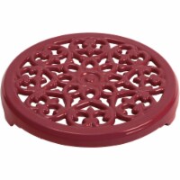 Staub Cast Iron 9-inch Round Lilly Trivet - Grenadine