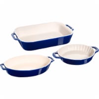 Staub Ceramics 3-pc Mixed Baking Dish Set - Dark Blue