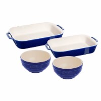 Staub Ceramics 4-pc Baking Dish Set - Dark Blue
