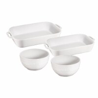 Staub Ceramics 4-pc Baking Dish Set - White