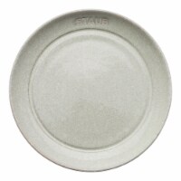 Staub Ceramic Dinnerware 4-pc 6-inch Appetizer Plate Set - White Truffle