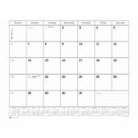 Desk Pad Monthly Calendar Insert Pack, 24.5 X 16