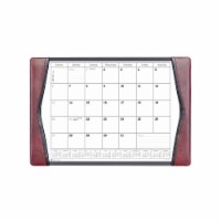 Burgundy Leather Desk Pad W/ Calendar, 25.5 X 17.25