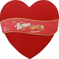 Turtles Milk Chocolate Satin Heart Valentine Candy Box Perspective: Main