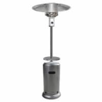 AZ Patio Heaters HLDS01-CBT 87 in. Tall Hammered Silver Patio Heater With Table Perspective: Main