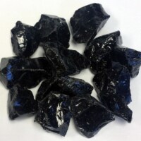 Az Patio Heaters Recycled Fire Pit Fire Glass In Black