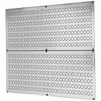 Wall Control 32x16 Horizontal Pegboard Garage Tool Organizer, Metallic (2 Pack)