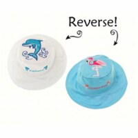 Luvali Convertibles LCHSMDF Dolphin Flamingo Reversible Kids Hat  Medium