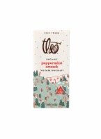 Theo Holiday Organic Peppermint Crunch 70% Dark Chocolate Bar Perspective: Main