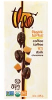Theo Organic Fair Trade Coffee Toffee 70% Dark Chocolate