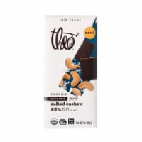 Theo Organic Extra Dark Salted Cashew 85% Dark Chocolate