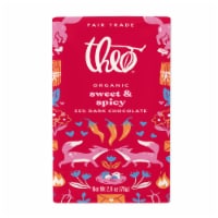 Theo® Chocolate Sweet & Spicy Dark Chocolate Bar Perspective: Main