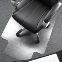 Ultimat Poly Rctglr Lipped ChairMat Plush Pile Carpet47X35 FC118927LR