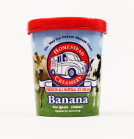 Homestead Creamery Banana Ice Cream Tub Perspective: Main
