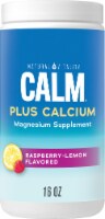 Natural Vitality CALM Plus Calcium Raspberry Lemon Magnesium Supplement Drink Mix