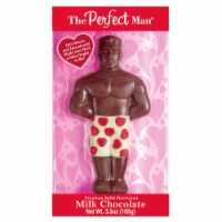 Treat Street The Perfect Man® Solid Decorated Milk Chocolate Valentine Candy Perspective: Main
