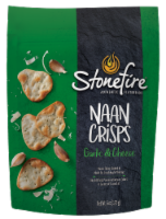 Stonefire Authentic Flatbread Garlic & Cheese Naan Crisps